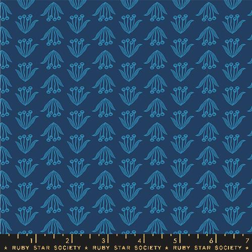 Ruby Star Society Endpaper Crocus Blender Bluebell Fabric