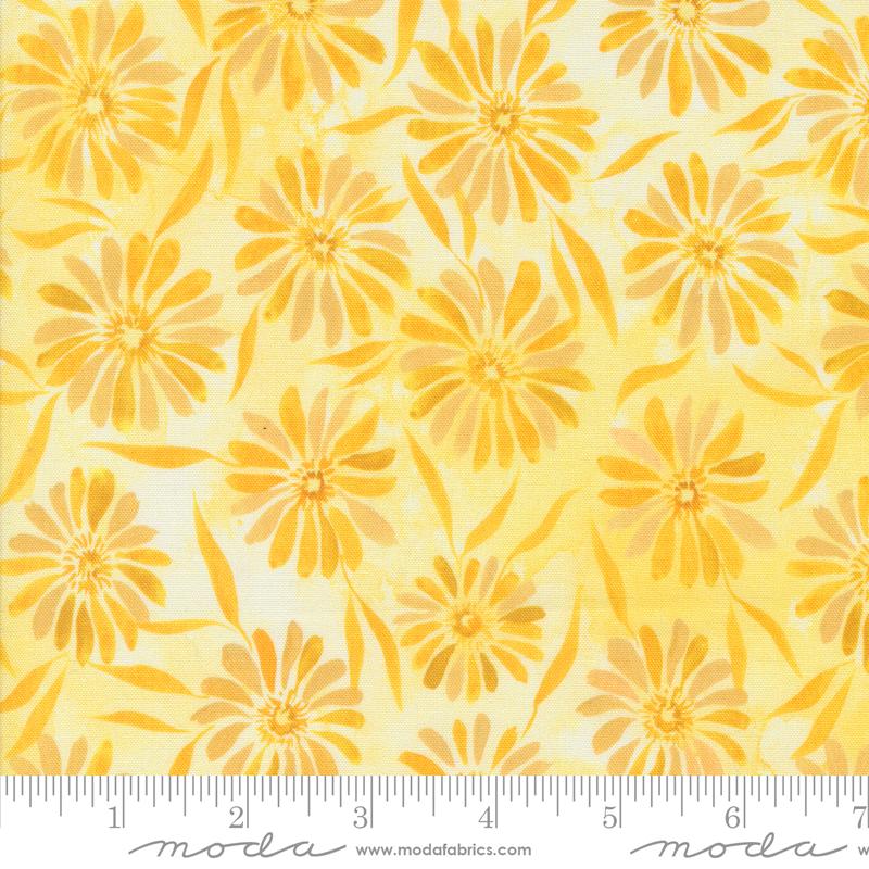 Moda Sunshine And Blue Skies Brightly Beaming Florals Sunshine Fabric