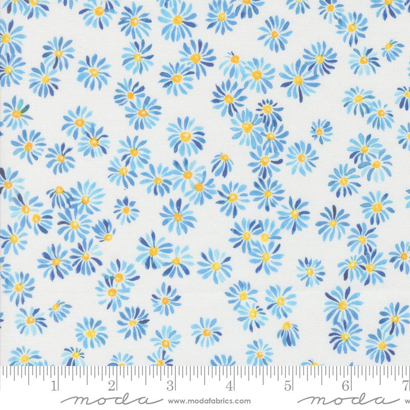 Moda Sunshine And Blue Skies Garden Glory Water Fabric