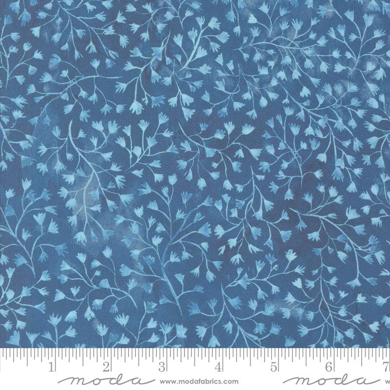 Moda Sunshine And Blue Skies Fine Fellow Fern Lake Fabric