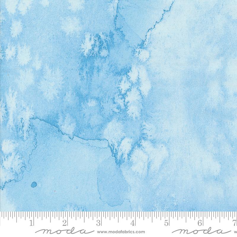 Moda Sunshine And Blue Skies Flow Sky Blue Fabric