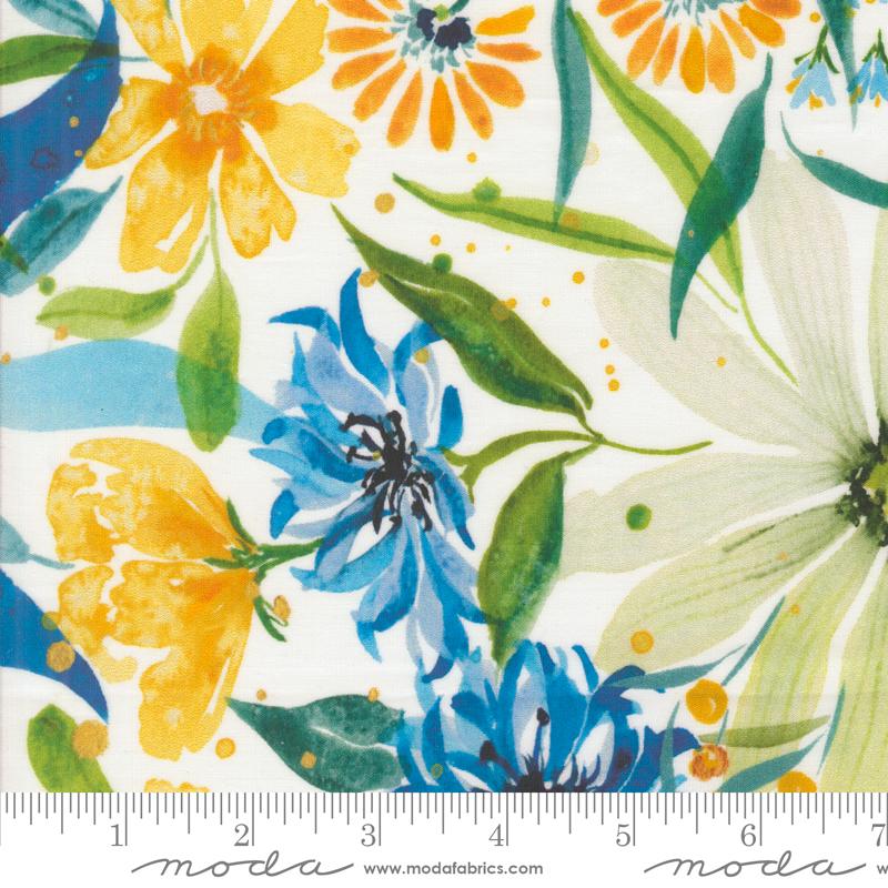 Moda Sunshine And Blue Cloud Wide Back Fabric