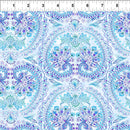 In The Beginning Fabrics Daydreams Paisley Floral Blue Fabric