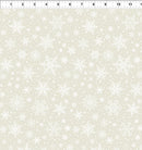 In The Beginning Winter Enchantment Cream Snowflakes Fabric