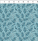 In The Beginning Fabrics Whimsy Sprigs Teal Fabric