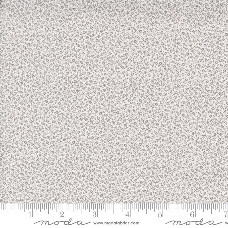 Moda Itty Bitty BG Gatherings Little Leaf Grey Fabric