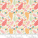 Moda Raspberry Summer Paisley Cloud Fabric