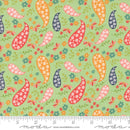 Moda Raspberry Summer Paisley Mint Fabric