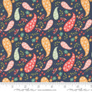Moda Raspberry Summer Paisley Blueberry Fabric