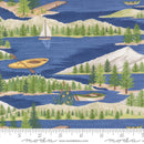 Moda On Lake Time Lake Scene Deep Water Fabric