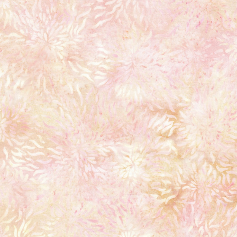 Island Batik Everlasting Starburst Red Shell Fabric