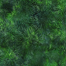 Island Batik Everlasting Starburst Green Pine Needle Fabric