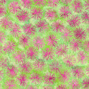 Island Batik Everlasting Dandelion Pink Green FabricIsland Batik Everlasting Dandelion Pink Green Fabric
