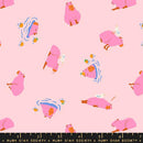 Ruby Star Society Animal Animal Capybara Cotton Candy Fabric