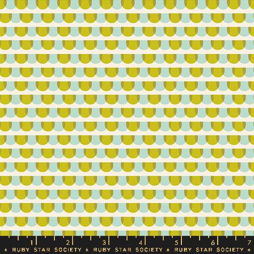 Ruby Star Society Animal Animal Roof Tiles Pistachio Fabric