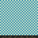 Ruby Star Society Animal Animal Flower Check Vintage Blue Fabric