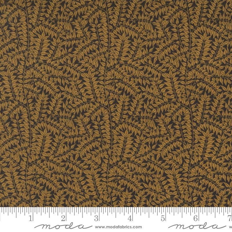 Moda Morris Manor Branch Blender Ebony Gold Fabric