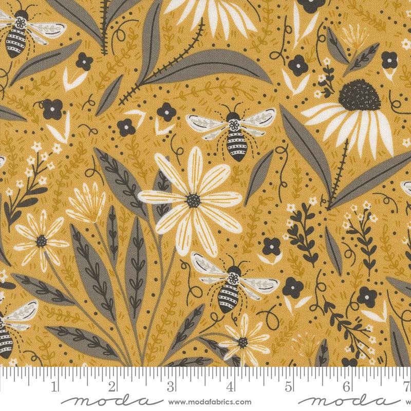 Moda Bee Garden Florals Honey Fabric