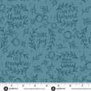 Andover Harvest Home Happy Harvest Cornflower Fabric