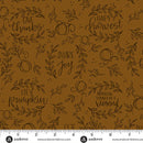 Andover Harvest Home Happy Harvest Mocha Fabric