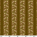Andover Secret Stash Favorites Chestnut Flower Chain Chestnut Fabric