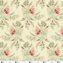 Andover Secret Stash Blue Willow Fern Almond Fabric