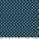 Andover Secret Stash Blue Willow Clover Night Fabric