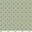 Andover Secret Stash Blue Willow Corsage Sage Fabric