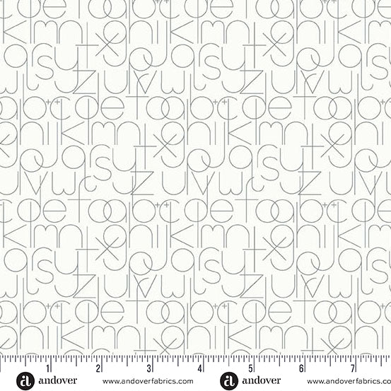 Andover Sun Print Whisper Enough Pigeon Fabric