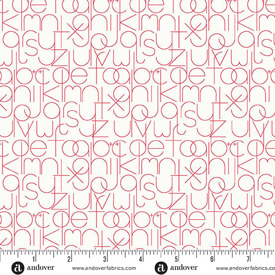 Andover Sun Print Whisper Enough Valentine Fabric