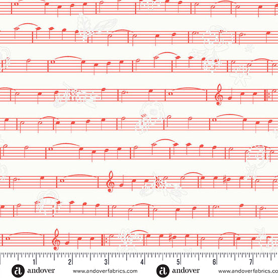 Andover Sun Print Whisper Singalong Electric Fabric