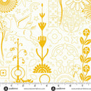 Andover Sun Print Whisper Cameo Sunshine Fabric