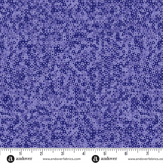 Andover Fairy Rings Indigo Fabric