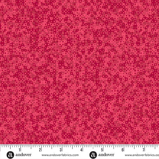 Andover Fairy Rings Scarlet Fabric