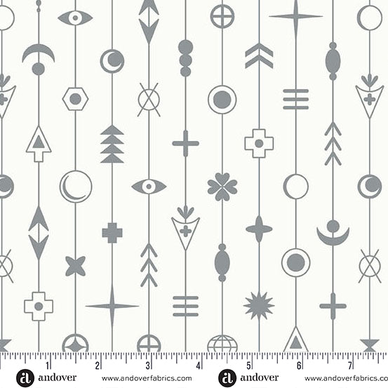 Andover Sun Print Whisper Gaze Cloud Fabric