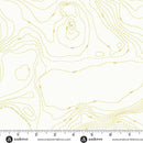 Andover Sun Print Whisper Topography Chartreuse Fabric