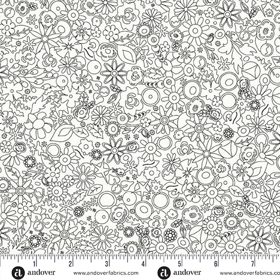 Andover Sun Print Whisper Woodland Panda Fabric