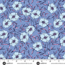 Andover Petals And Stitches Bouquet Bliss Denim Fabric
