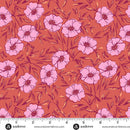 Andover Petals And Stitches Bouquet Bliss Rust Fabric