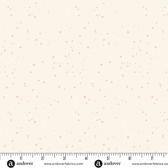 Andover Petals And Stitches Tinted Dots Cream Fabric