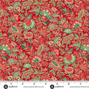 Andover Good Tidings Sarasa Red Fabric