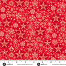 Andover Good Tidings Frosty Red Fabric