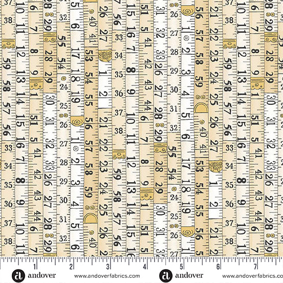 Andover Atelier Measurements Cream Fabric