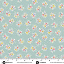 Andover Petite Fleur Posy Teal Fabric