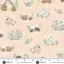Andover Little Ones Hugs Coral Fabric