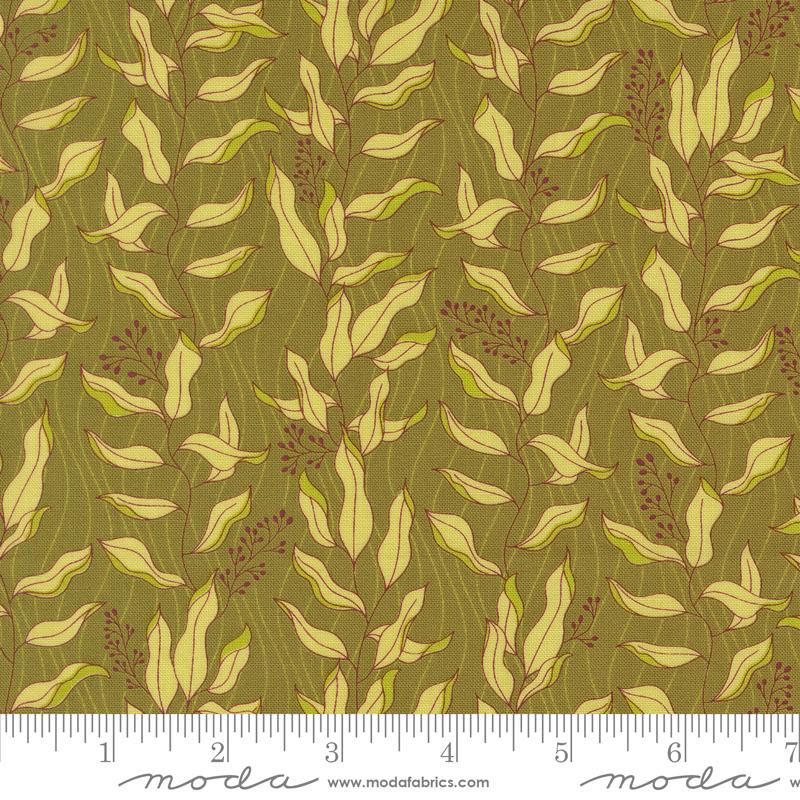 Moda Legendary Love Willow Limbs Avocado Fabric