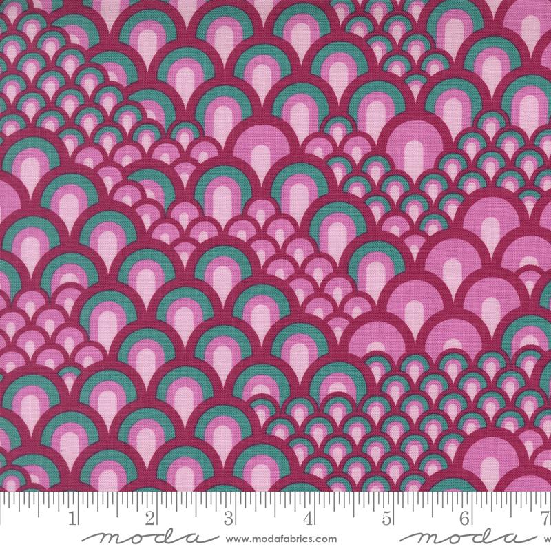 Moda Legendary Love Sea Waves Wisteria Fabric