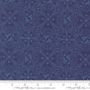 Moda Legendary Love Damask Hearts Navy Fabric