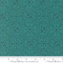Moda Legendary Love Damask Hearts Teal Fabric