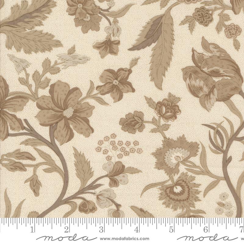 Moda Sacre Bleu Parterre Florals Pearl Fabric